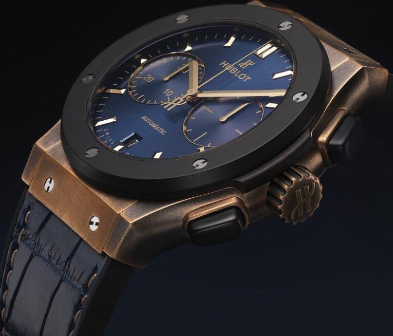 The blue dial is the symbolic color of Bucherer.